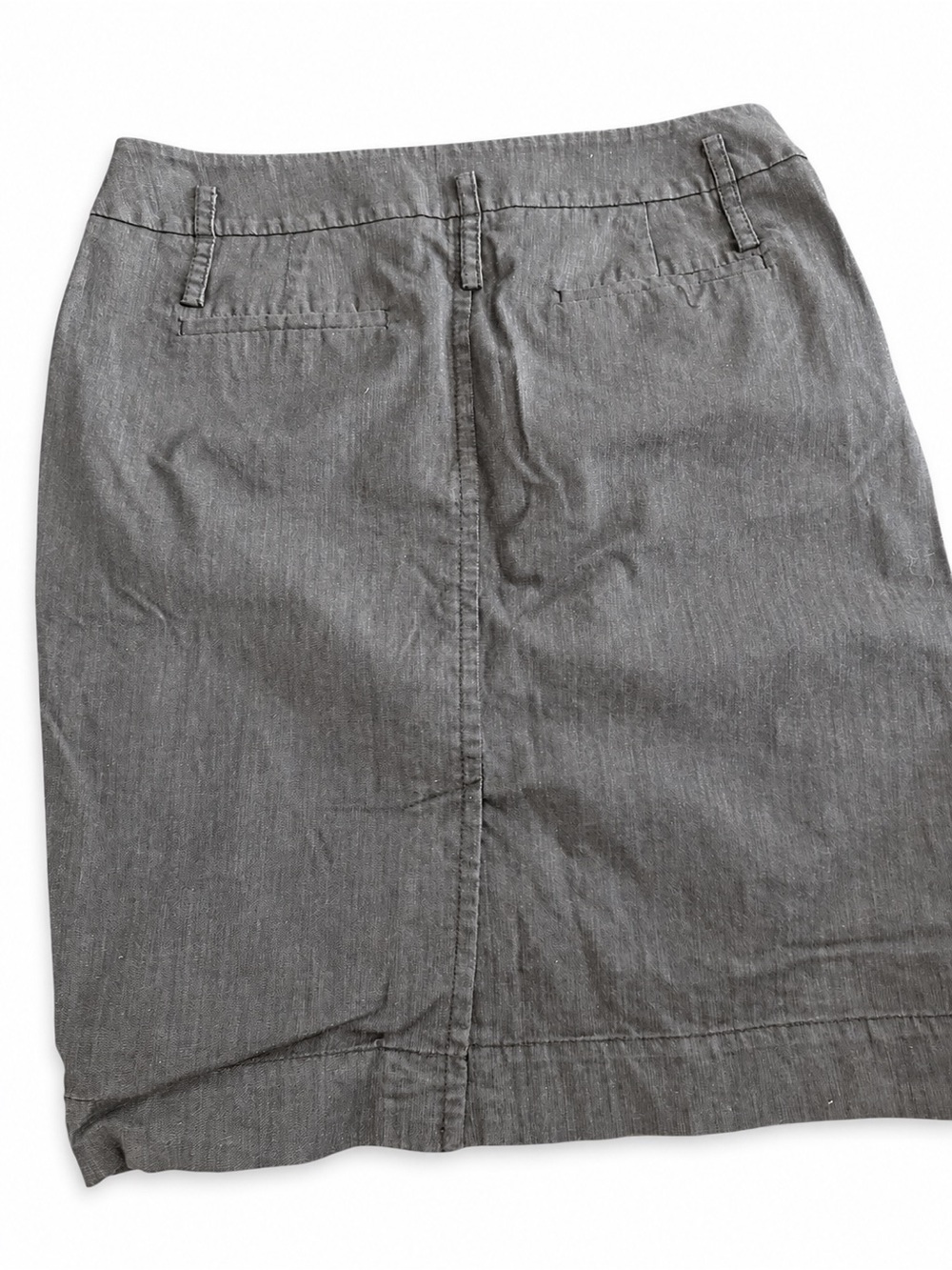 LOFT Gray Pencil Skirt with Belt Loops